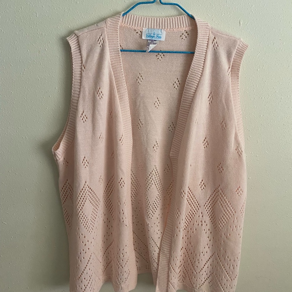 Village Fair Sweater Vest Size L